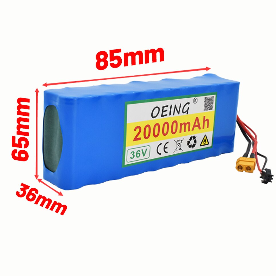 NEUE 36V 20Ah 10S 2P 18650 akku 20000mAh, modifizi... – Grandado