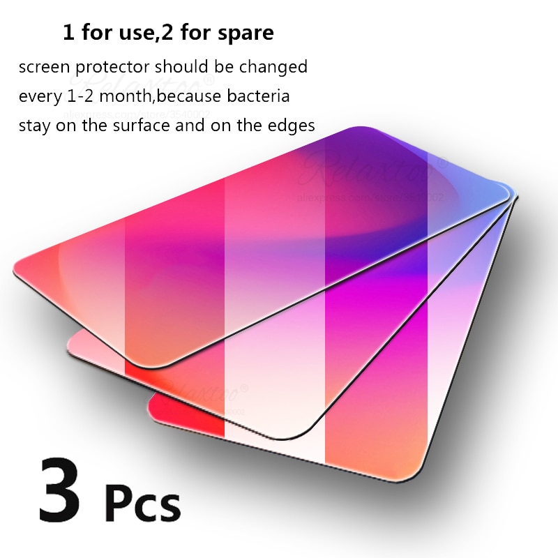 3pcs protective Tempered Glass full cover For Xiaomi Mi 9T mi9t Pro Screen Protector kisomi xiomi mi 9 t 9tpro glas safety Film