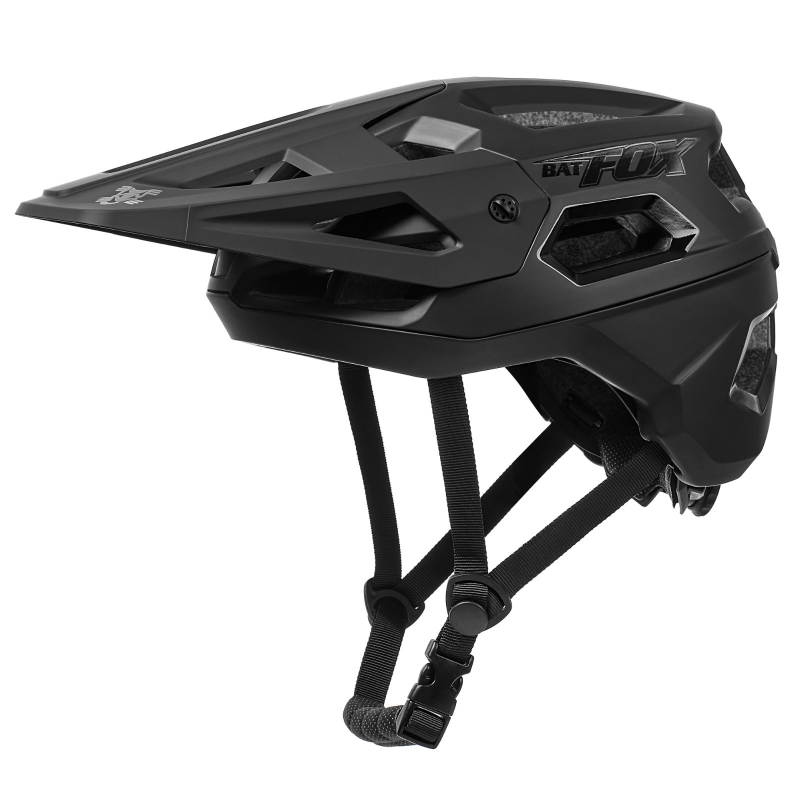 BATFOX 3/4 casco MTB todoterreno bicicleta ciclismo deportes carreras cuesta abajo casco de seguridad casco para hombres casco de ciclismo: l / Gris oscuro