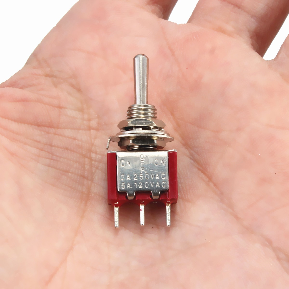 1pcs Toggle Switch MTS-123 6 Pin SPDT ON/OFF/ON 3 Position Momentary Latching Toggle Switch 5A 120VAC
