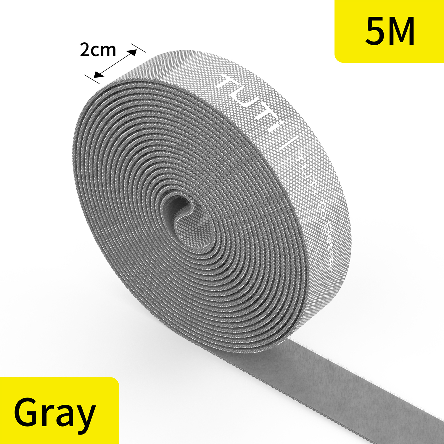 TUTi 1m 3m organisateur de câbles gestion des câbles enrouleur de fil bande écouteur souris cordon gestion protecteur pour Huawei iPhone iPad: GRIS