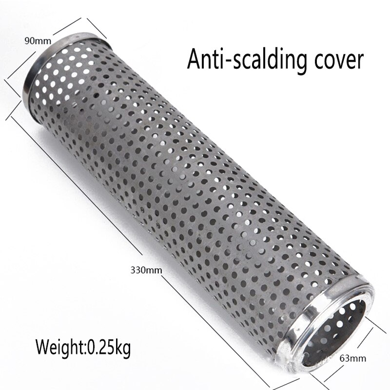 Draagbare Camping Tent Houtkachel Ultralight Houtkachel Met Schoorsteen Leidingen Multifunctionele Wandelen Koken Brandhout Kachel: Anti-scald Cover A