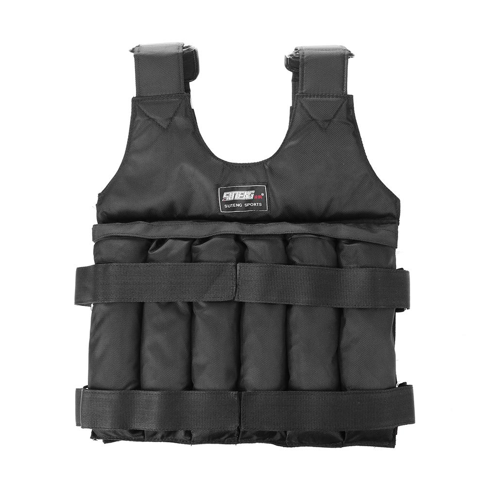 50KG Durable Loading Weighted Vest Adjustable Weight Training Exercise Waistcoat Loading Weight Vest For Boxing Weight Training: 50kg