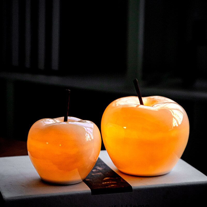 Led Doorschijnende Apple Decoratie Moderne Minimalistische Woonkamer Wijnkast Thuis Zachte Decoratie Fruit Decoratie