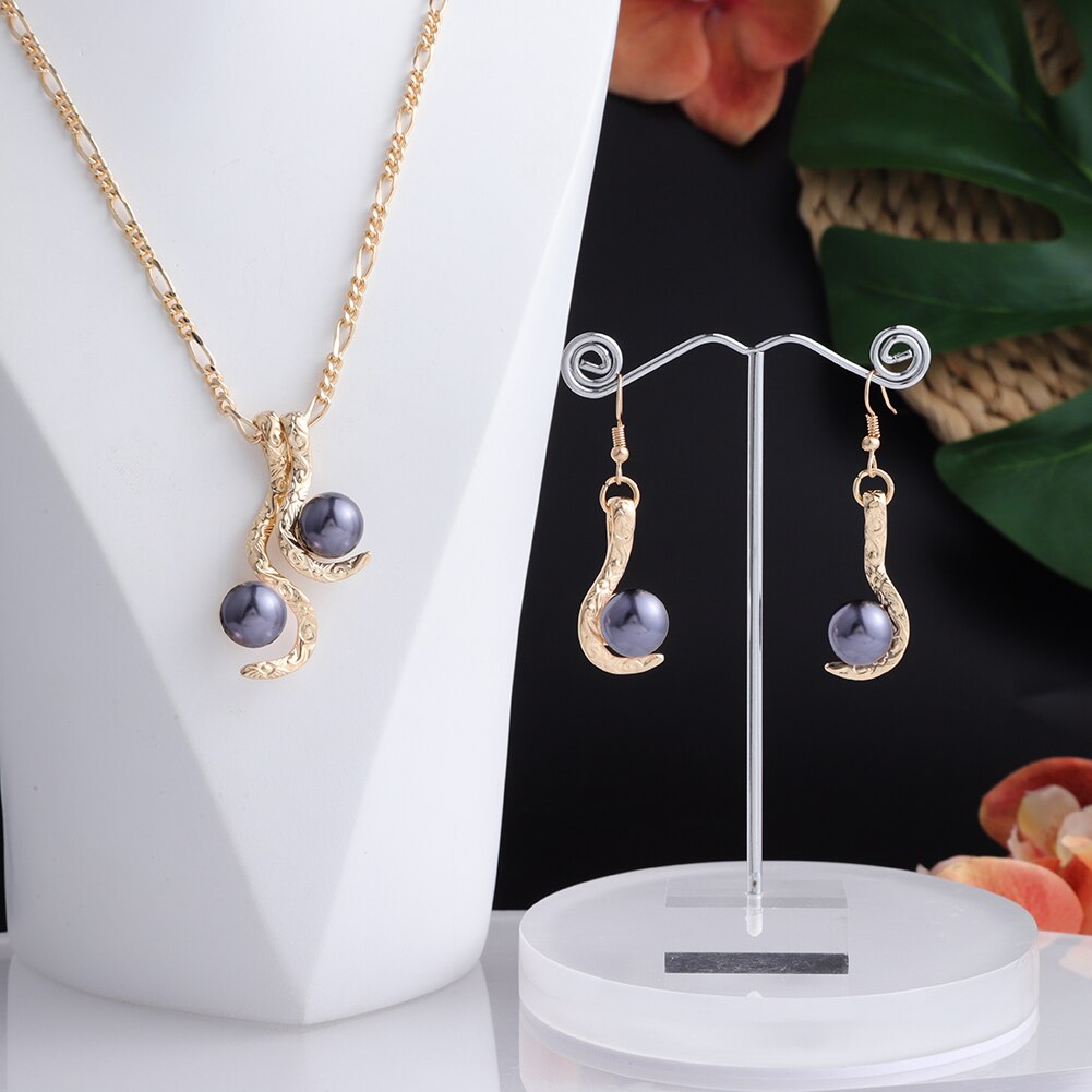 Schmucksets mit bunten perlen, anhängern, ohrringen und halsketten von coco hawaiian pearl – perfekt für damen, partys und hochzeiten.: Zh0540 gogr