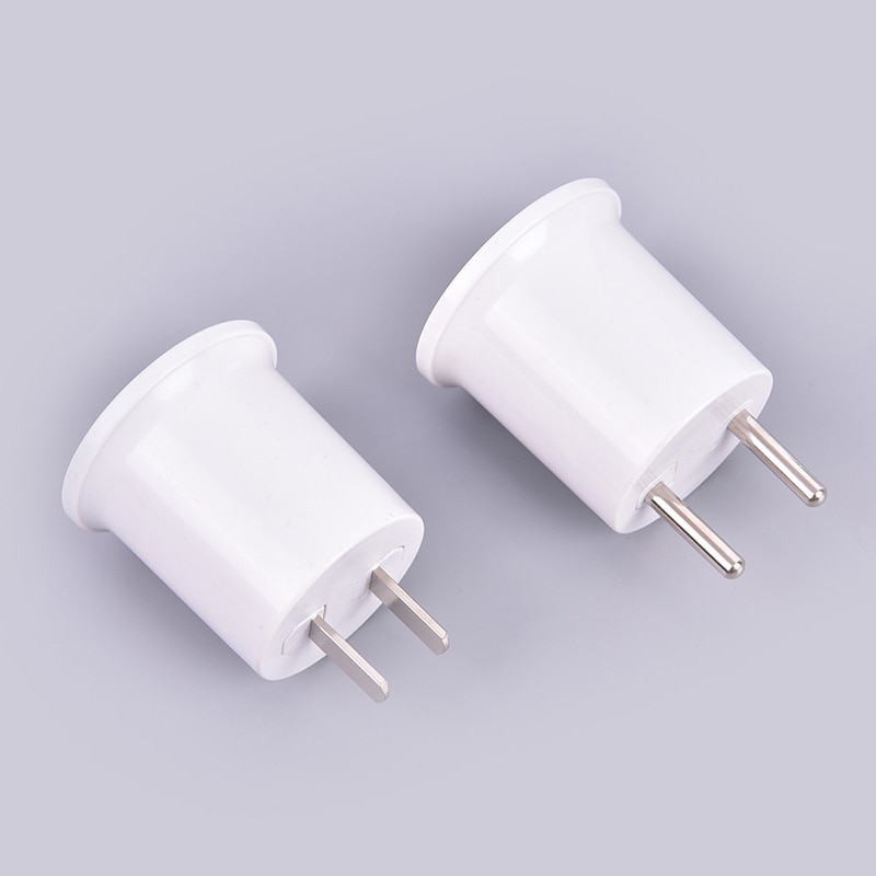 E27 Lamp Base To EU/US Plug Socket Lamp Holder Converter Adapter Light Bulb Lamp
