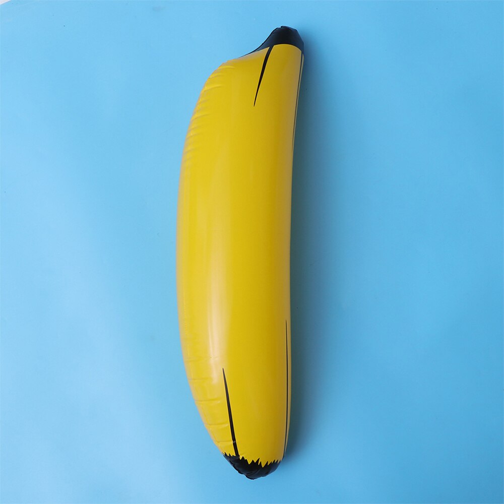 5 stücke Verdicken PVC Banana Ring Werfen Aufblasbaren Obst Lustige Aufblasbare (1pc Banana, 4 stücke Ringe)