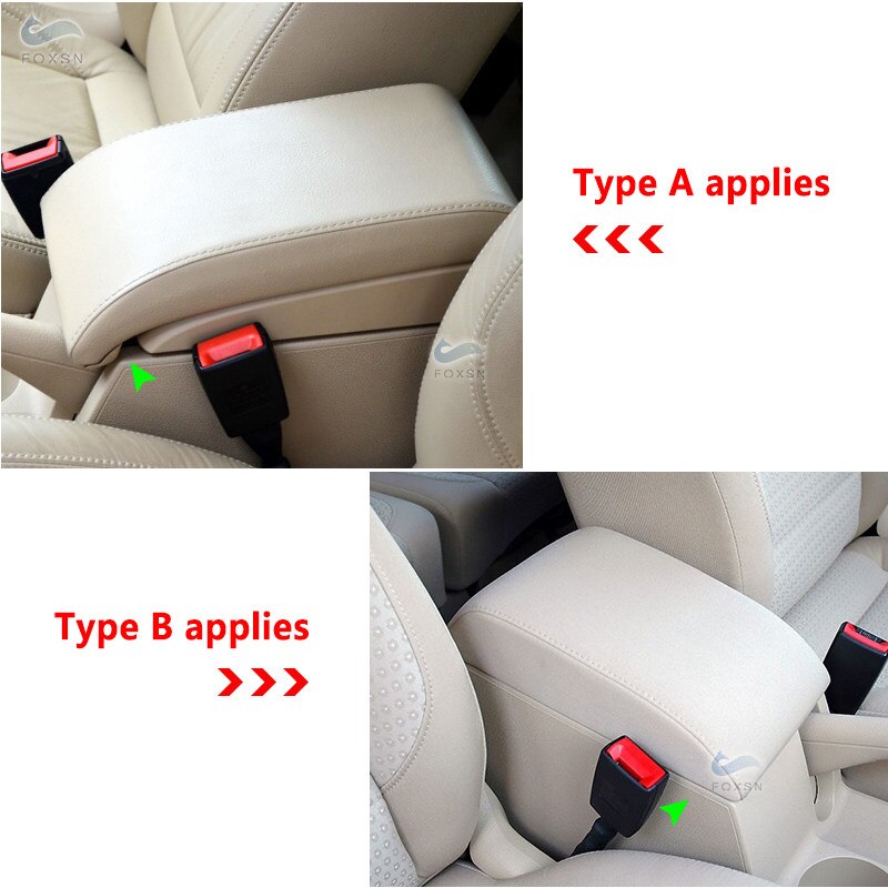 Garniture de boîte d&#39;accoudoir de commande centrale en cuir microfibre, accessoires de voiture pour VW Touran 2006 2007