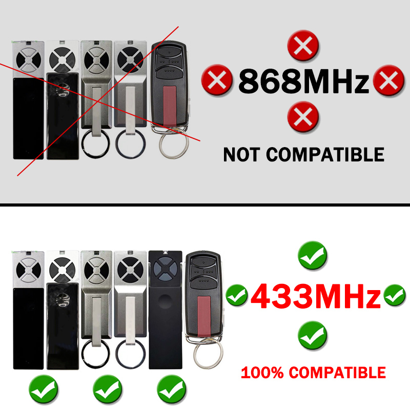 LiftMaster Kammerherr TX4UNI TX4RUNI TX4UNIF TX4UNIS TX2EV TX2Umdrehung garagentor fernbedienung 433mhz elektrischer tor Absender
