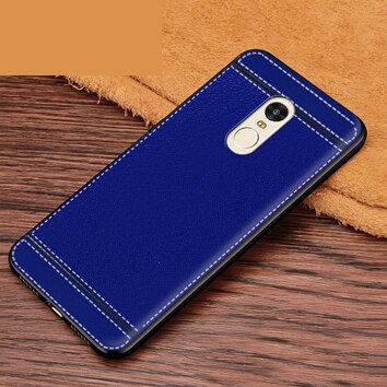 Redmi Note 4 Case voor Xiaomi Redmi Note 4X Soft Black silicone Case Redmi Opmerking 4X5.5 inch Gevallen voor Xiaomi Redmi Opmerking 4 X Cover: Redmi Note 4 / Marineblauw