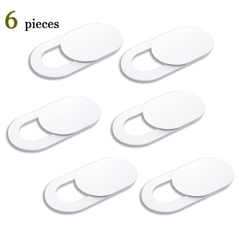 24 Pcs Webcam Cover Privacy Protective Cover Computer Lens Camera Cover Anti-Peeping Protector Shutter Slider Phone Stickers: 6 Piece White
