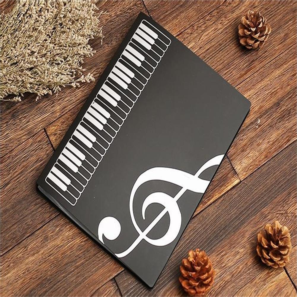 Libro de notas musicales ABS, 40 hojas, tipo de inserción, carpeta de libros de notas musicales, hoja de archivo, organizador de documentos, accesorios de almacenamiento