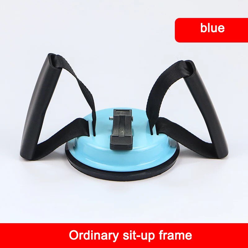 Home Abdominal Rolling Exercise Fitness Equipment Fixer Weight Loss Suction Cup Abdomen Sit-up Aid Multi-speed Adjustment: Ordinary blue