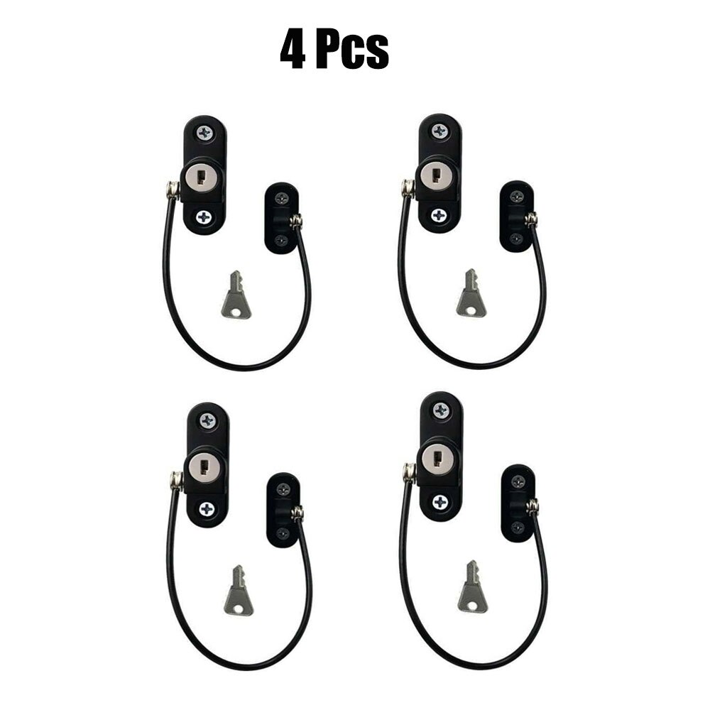 Baby Safety Window Lock Protection Form Children Bebe Security Children’s Lockers Cabinet Windows Limiter Stopper Locks for Kids: window lock B4