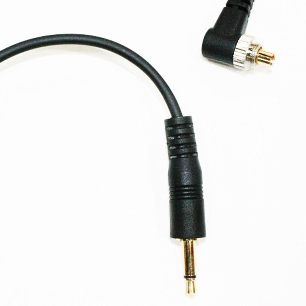 1 Meter Camera Knippert Accessoires 3.5Mm Male Pc Flash Sync Kabel Schroef Lock Voor Trigger Studio Licht
