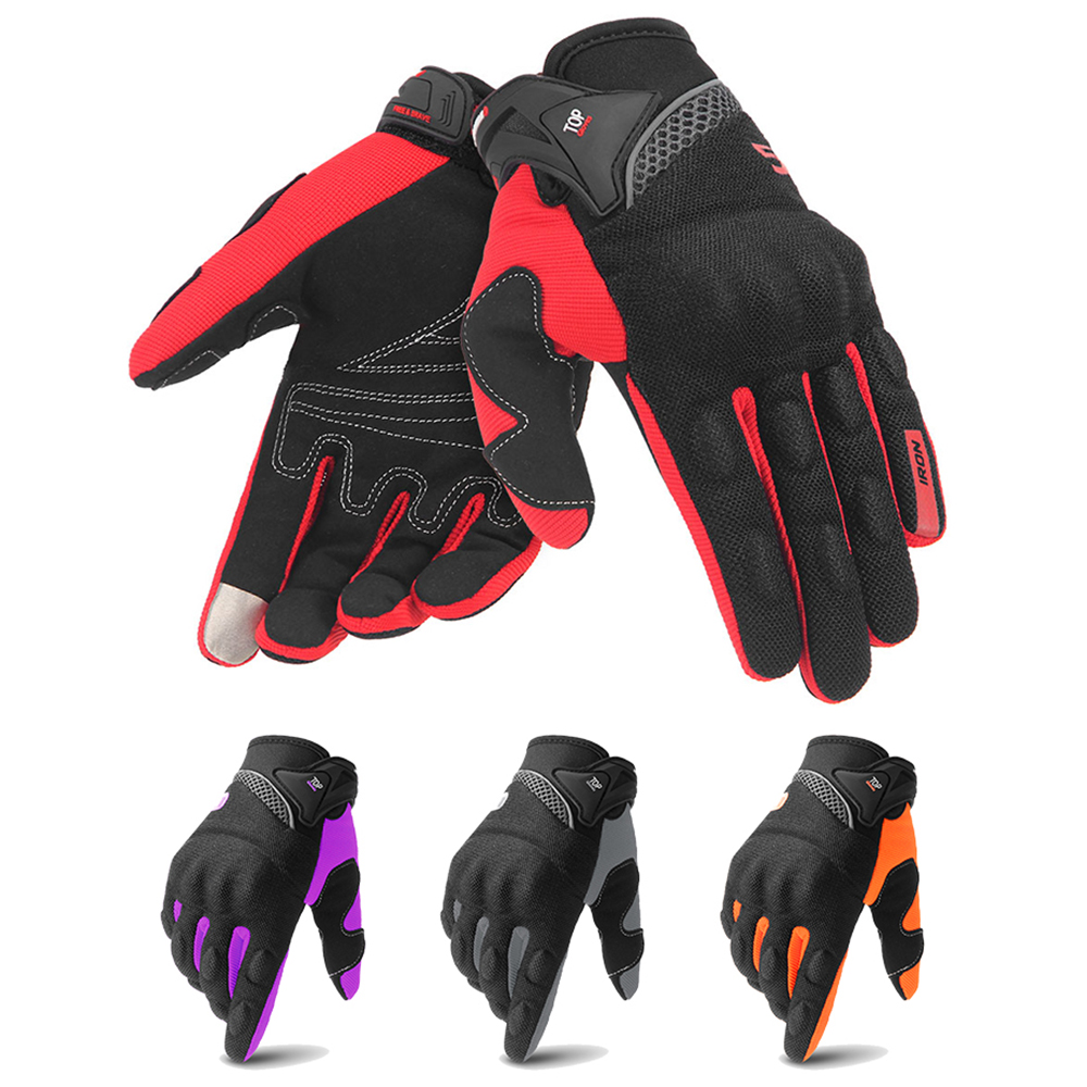 Vollfinger-Motorradhandschuhe, Touchscreen, Moto-Cross, atmungsaktiv, Rennhandschuhe, Motorrad, Fahrrad, Radfahren, Reiten, Schutzhandschuh