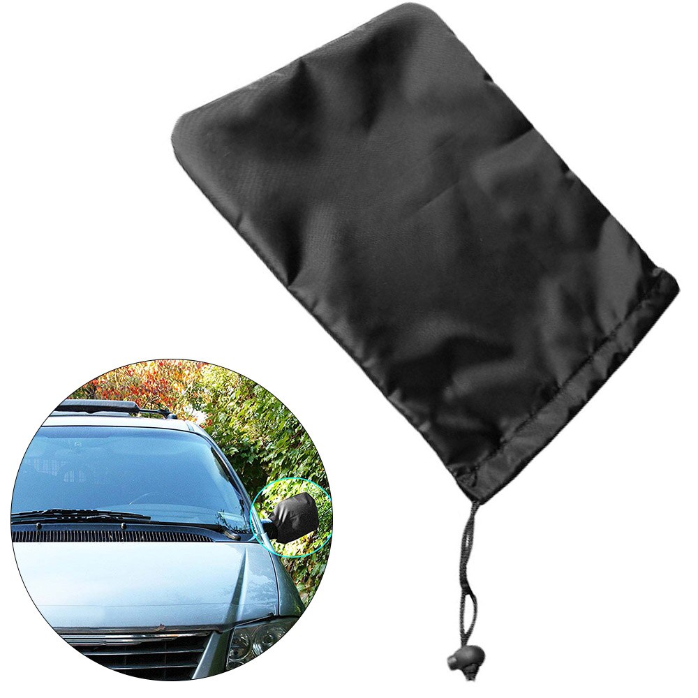 33*27cm bil værbestandig bilspeildeksel solskjermbeskyttende universell sidespeil snødekke passer til de fleste kjøretøyer