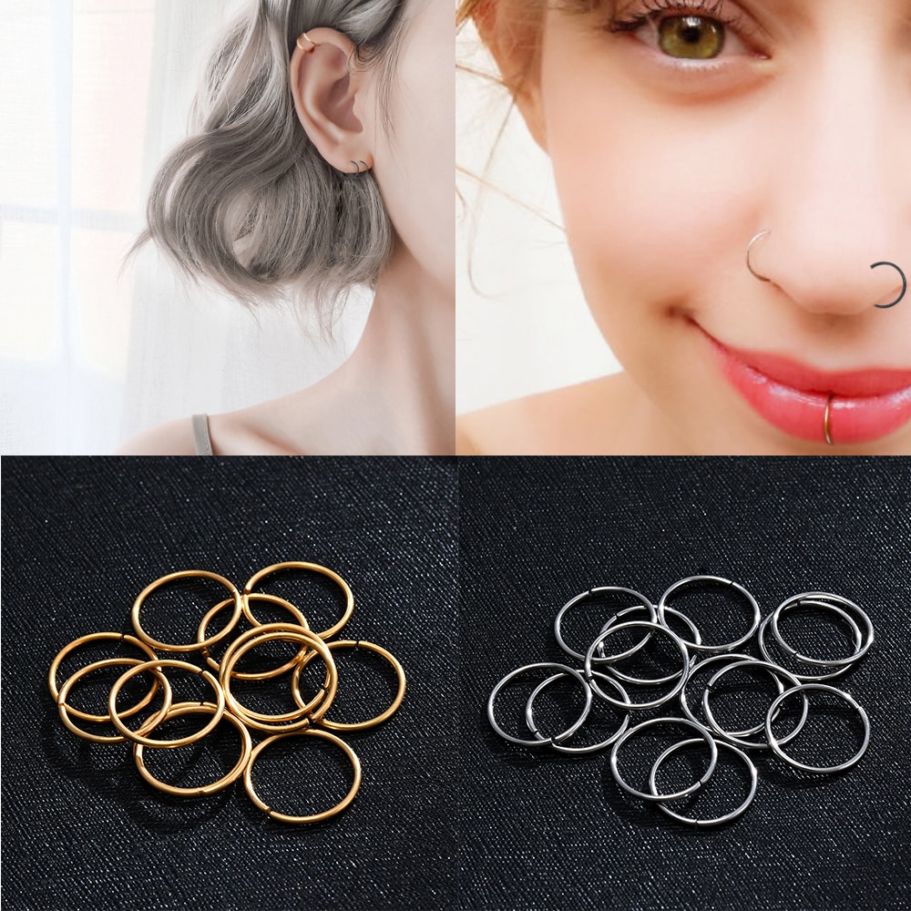 Hoepel Oorbellen Mode Eenvoudige Luxe Ronde Stud oorbellen Of Neus ring Vrouwen Crystal Geometrische Sieraden Accessoires Voor Vrouwen