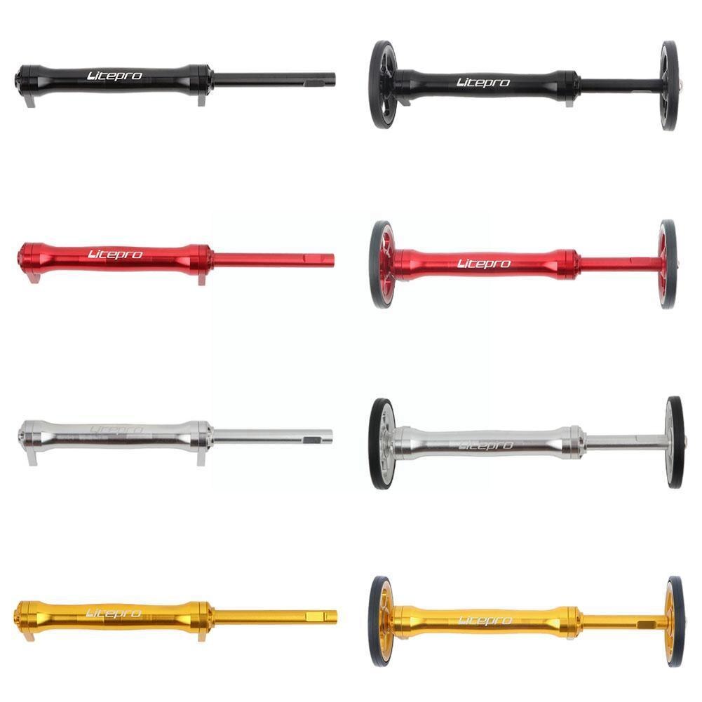 Small Cloth Folding Bike Modification Aluminum Alloy Easy Rod Folding Wheel Bicycl Rod Telescopic Extension Litepro Wheel E A2f9