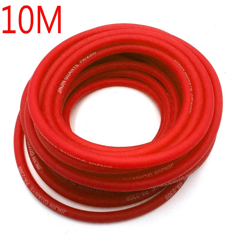 Tubes pour huile de carburant, 3 mètres, 5M, 10M, jaune, vert, rouge, bleu, pour moto, dirt bike, pit bike, ATV, monkey bike, motocross, scooter: 10M RED