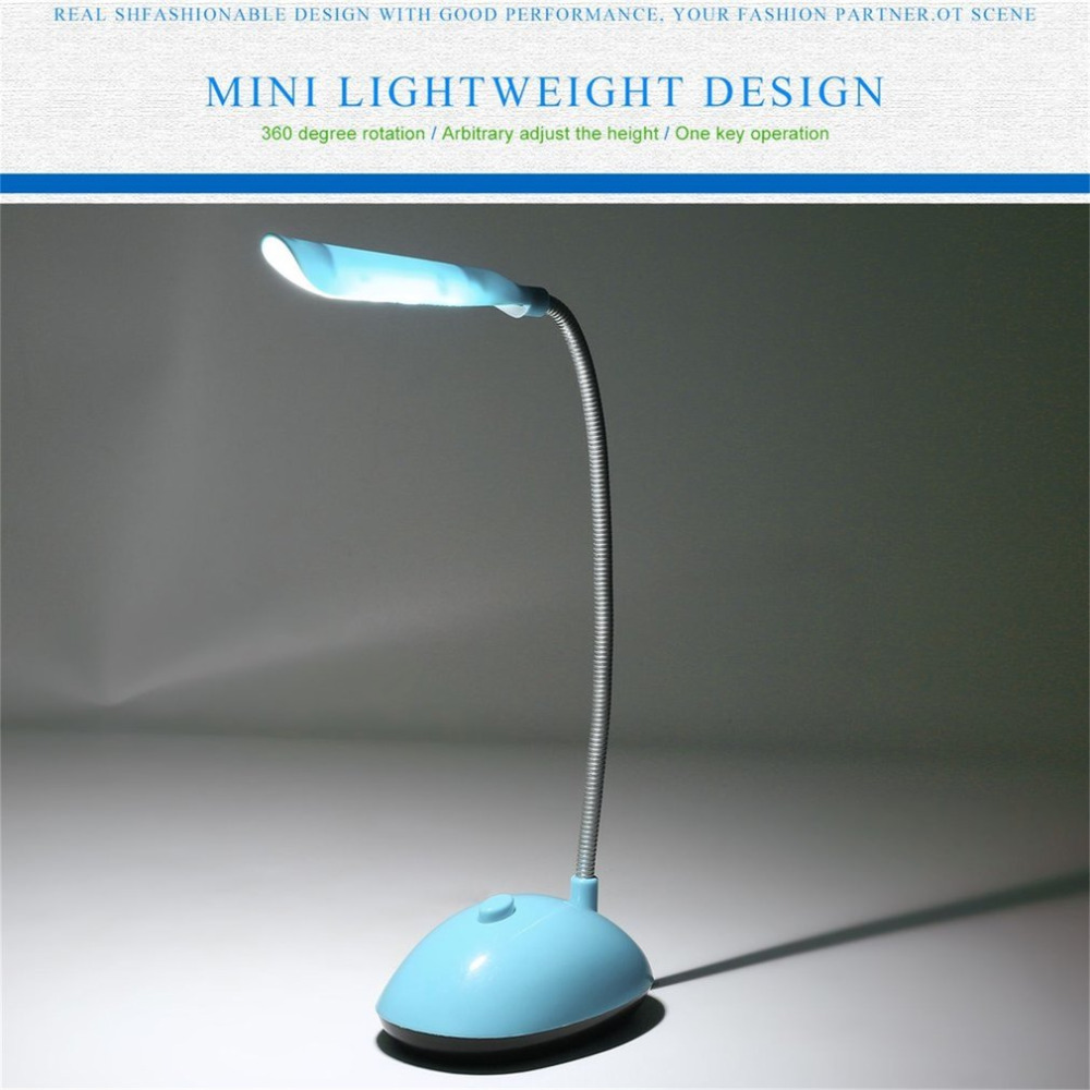 Fexiable FÜHRTE Schreibtisch Licht AAA Batterie Betrieben Buch Lesen Lampe Grün/Blau PY-X7188