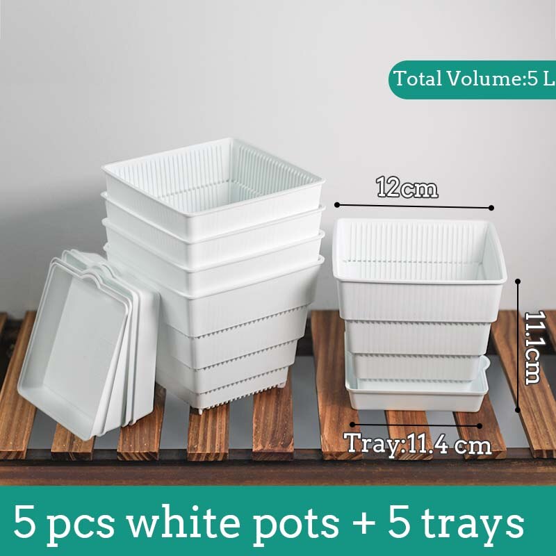 Pot en maille 6cm 7 cm 10 cm 12 cm 15 cm Pots succulents Lithops Jardinière de cactus Pot de fleur en plastique Bon Drainage avec trous d'air: vert clair