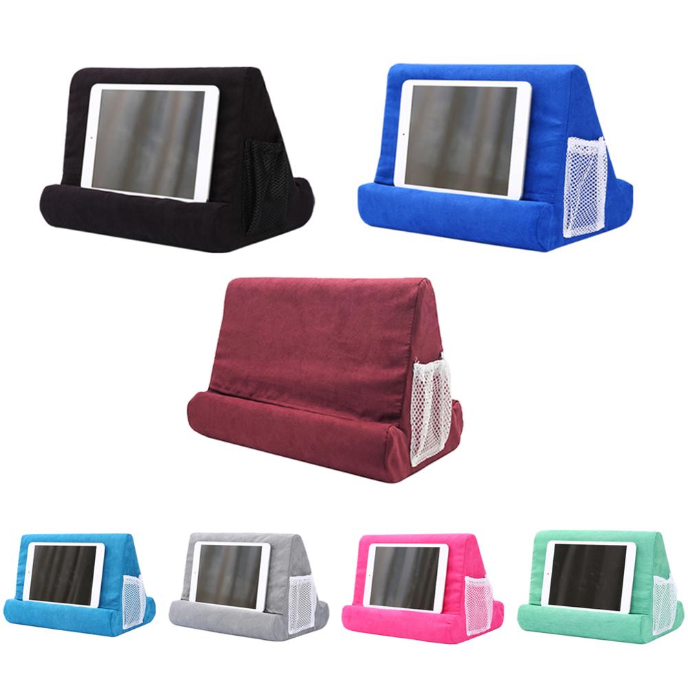 Portable Folding Tablet Holder For iPad Reading Bracket Soft Pillow Lap Stand Tablet EReaders Smartphones Books Magazines Rack