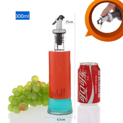 Olie spray flaske sprøjte olier gryde bbq grill madlavning værktøj køkkengrej køkken værktøj tilbehør forsyninger oliven pumpe olie flaske: 300ml røde