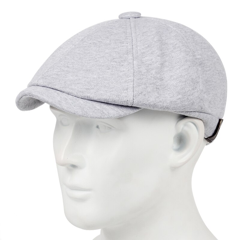 Katoen % Mode Baret Mode Oude Hoed Vier-Kleur Casual Hoeden Herfst En Winter Warm cap Koude Caps: GRAY