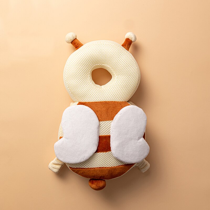 Nyfött barn baby huvudskydd pad kudde nackstöd tecknad mjuk säkerhet kuddar ängel fjäril ryggsäck fall skydd: D