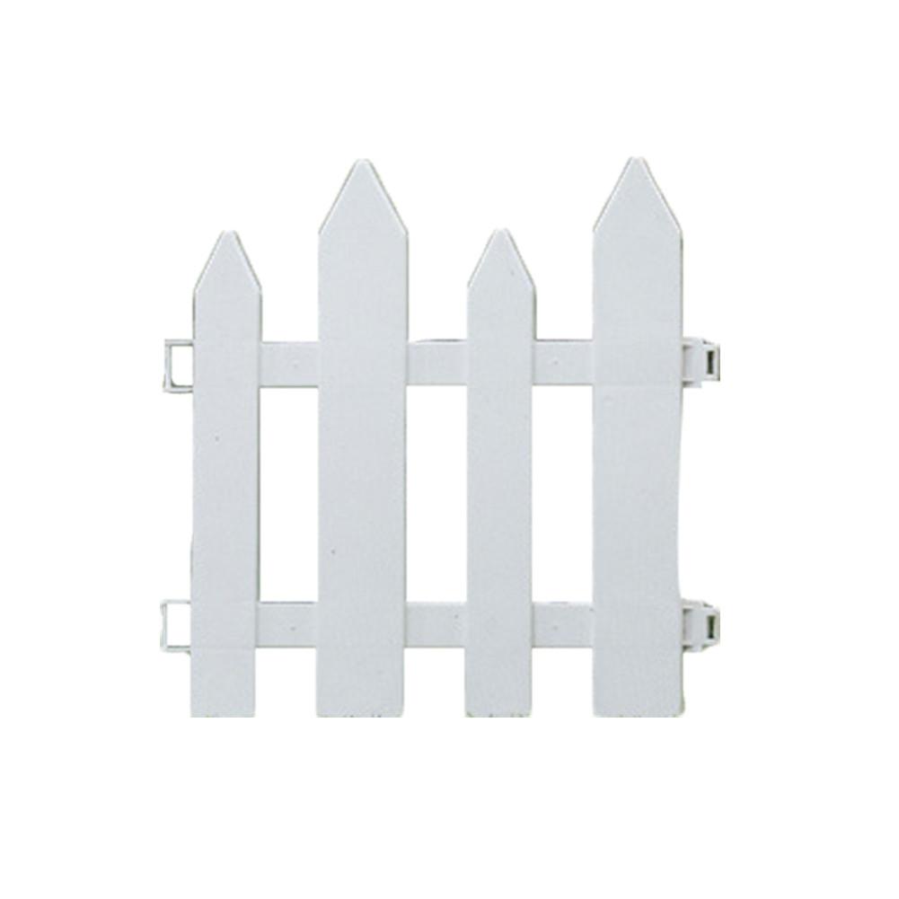 Christmas Tree Fence White PVC Fence Garden Guardrail Surround Fence christmas decoration for home Year decoration: 30X30CM