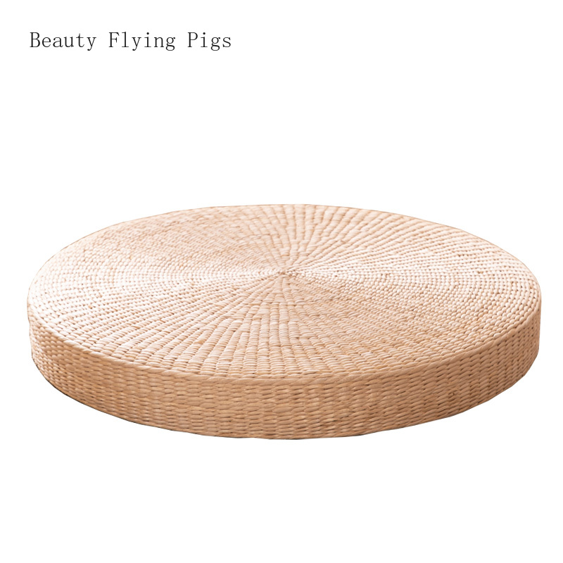 De mimbre de la ceremonia del té adoración de Buddha de la meditación de la pupa meditación sentado sofá cojín tatami yoga mat