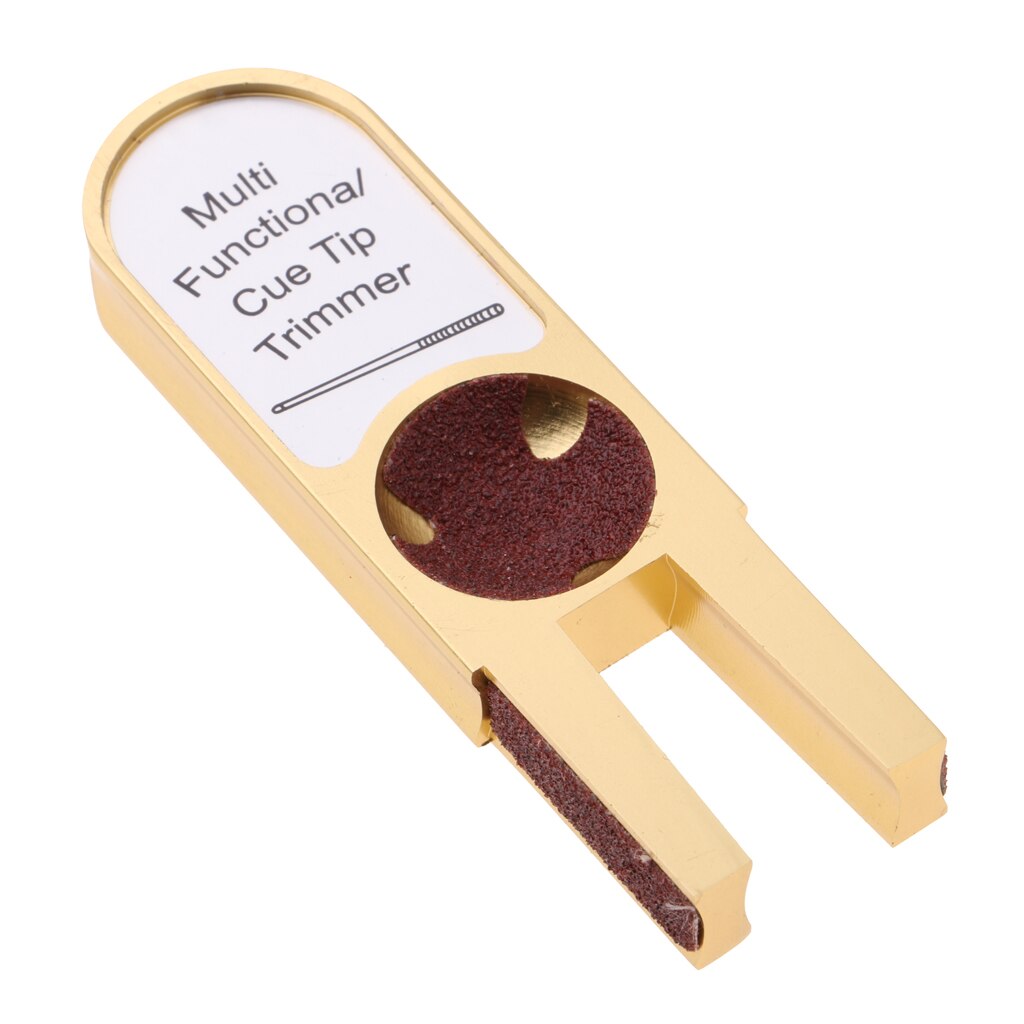 Billiard Pool Cue Tip Shaper Tool U Shape Cue Tip Trimmer for Cue Snooker Tips, Multi Functional and Durable