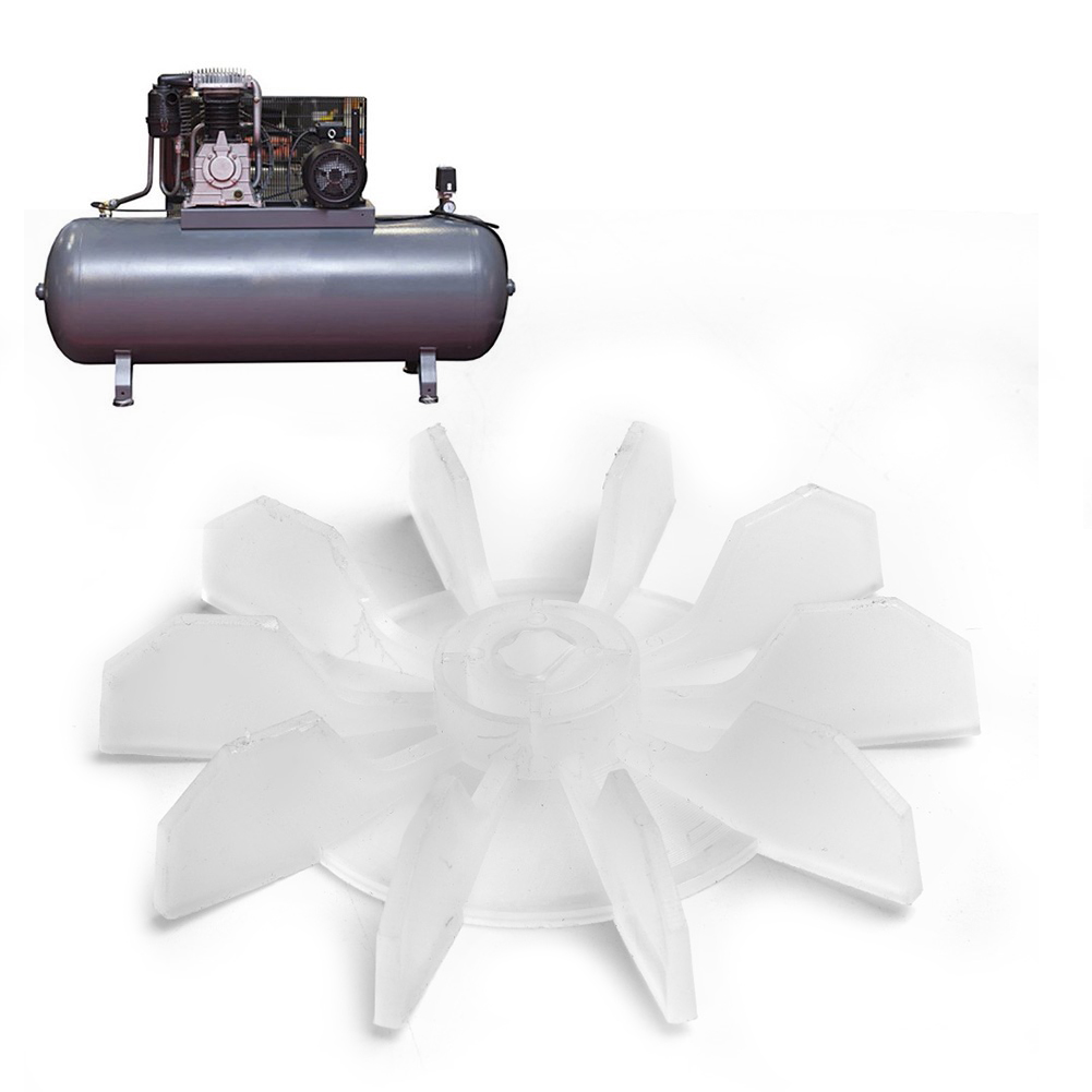 1 Stuks Luchtcompressor Fan Blade Vervanging Waterdicht Super Stille 0.5 \\\" Binnenboring 10 Waaier Direct Op lijn Motor 14mm As