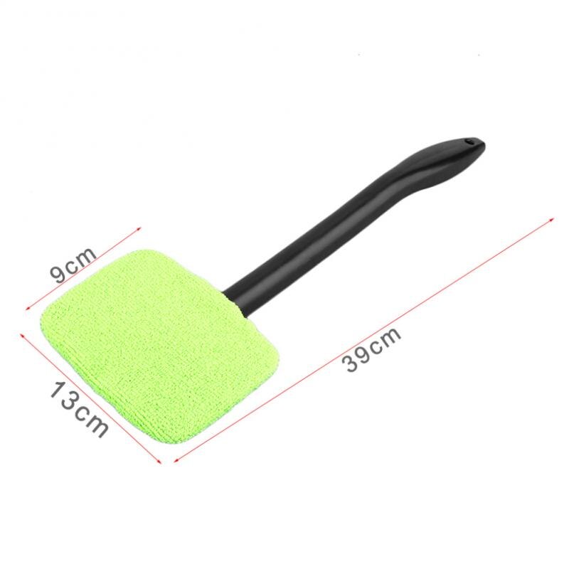 Window Windshield Cleaning Wash Tool Handheld Easy Long Handle Microfiber Car Window Cleaner Brush
