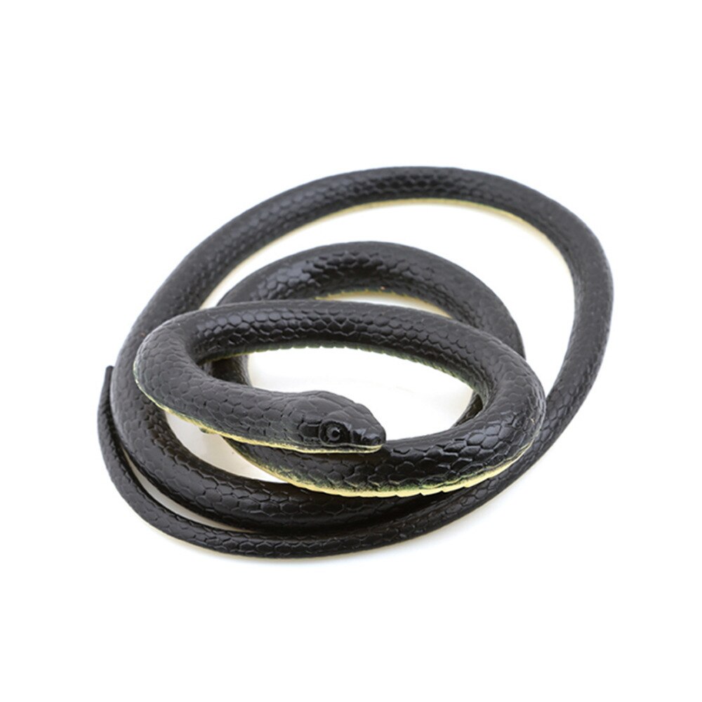 Halloween Realistic Soft Rubber Toy Snake Safari Garden Props Joke Prank About 125cm Novelty and Gag Playing Jokes Toys