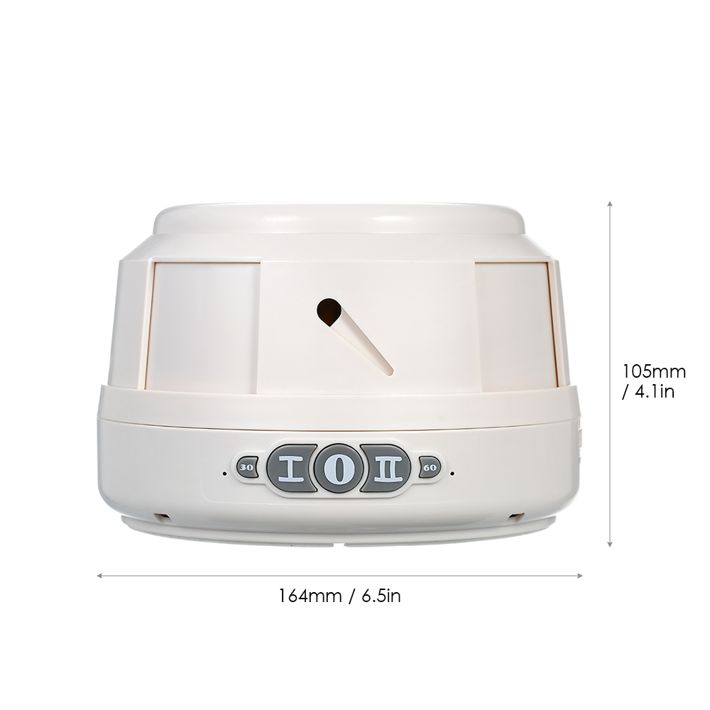 White Noise Sound Machine for Sleeping 2 Levels Wind Adjustable Countdown Timer Dual USB Port Natural Sound US Plug AC 120V