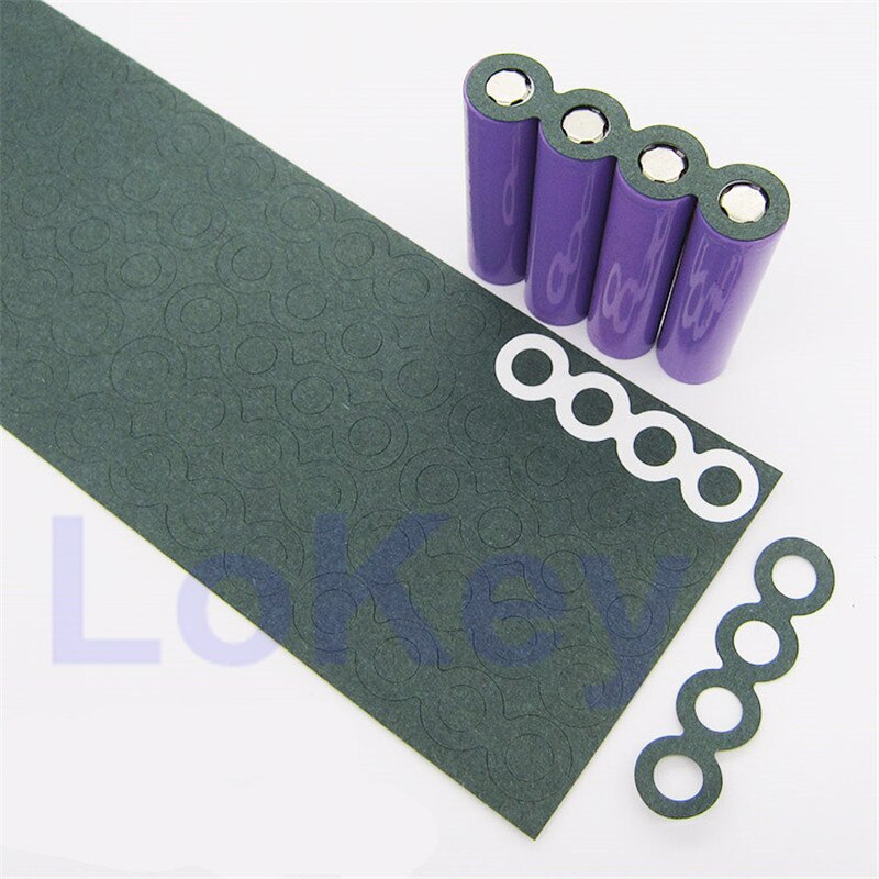 100pcs 1S 18650 Li-ion Battery Insulation Gasket Barley Paper Battery Pack Cell Insulating Glue Patch Electrode Insulated Pads