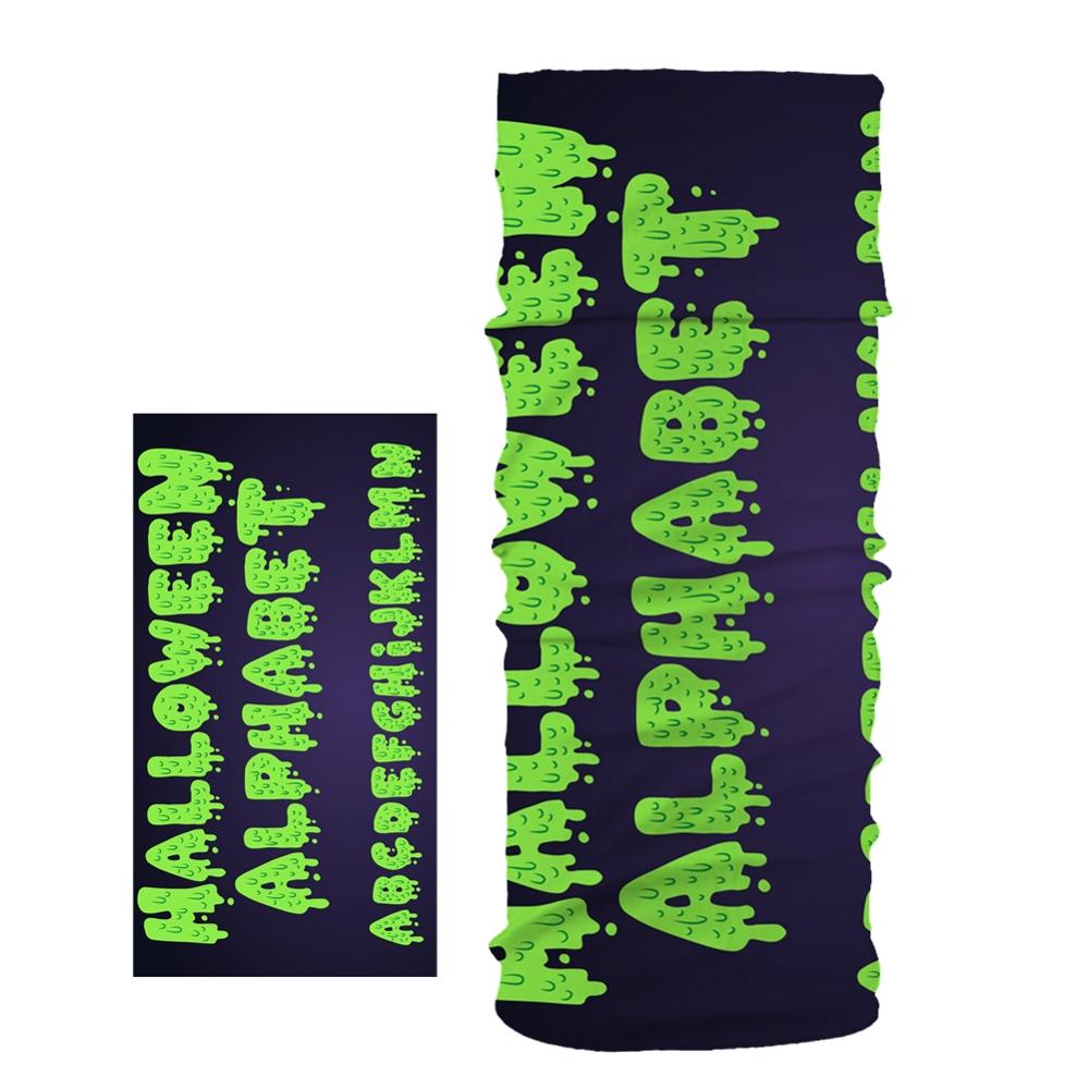 Bat Pumpkin Halloween Pattern Head/Face/Mask Neck Bandana Scarf Dual-use Magic Tube HeadScarf Cycling Sport Headwear Turban: I  9