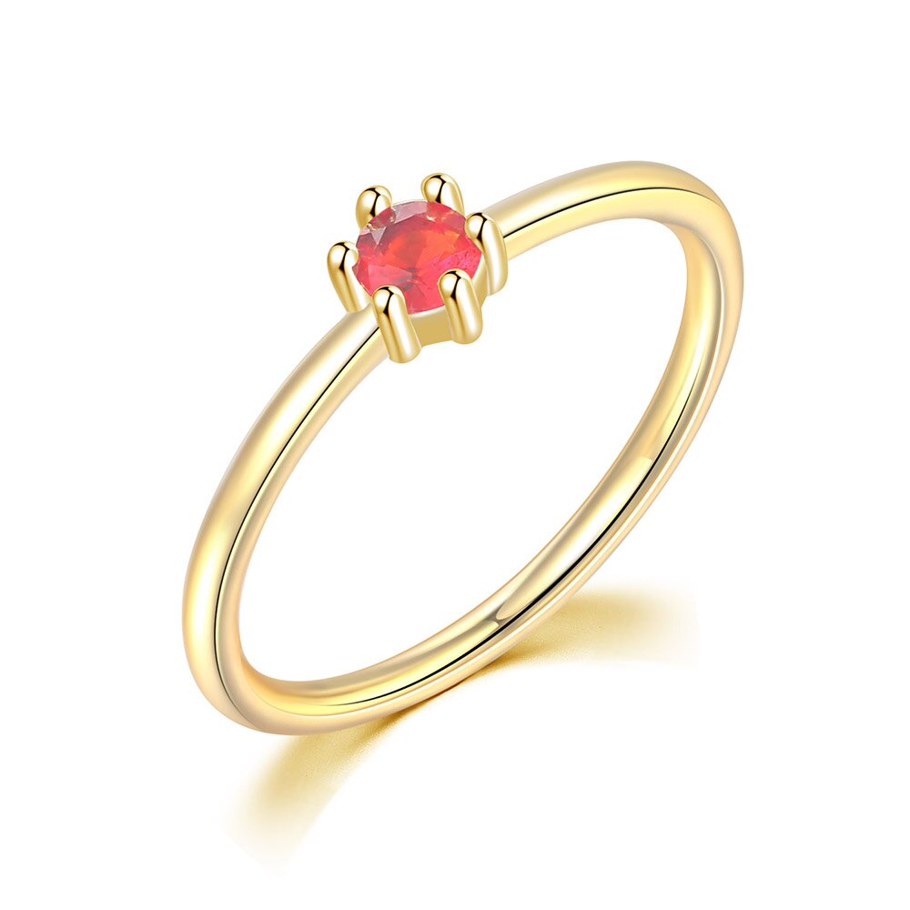 Zhouyang Bruiloft Bruid Ringen Voor Vrouwen Mini Leuke Geel Goud Kleur Zirkoon Engagement Dunne Ring Sieraden Sieraden R112: 9 / green