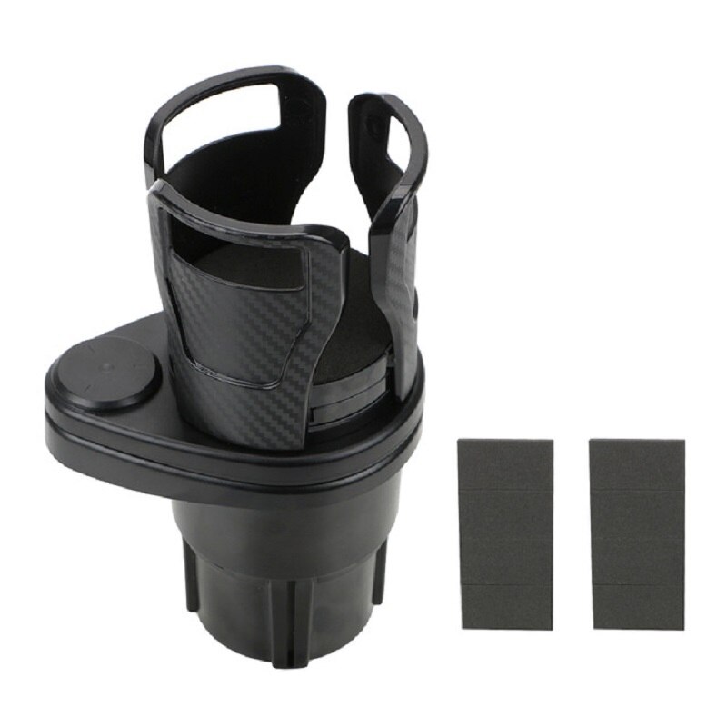 Universal one point two car cup holder adjustable cup holder drink sunglasses mobile phone bottle holder bracket car styling: Carbon black