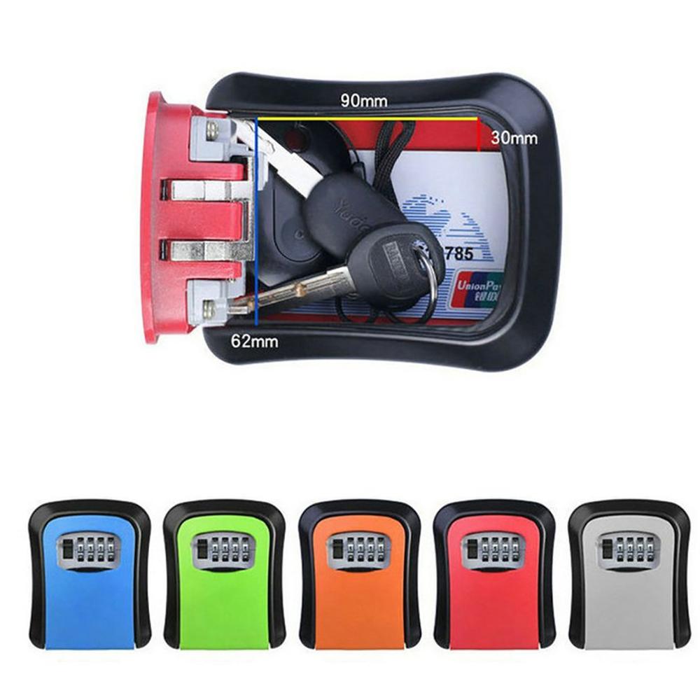 Zinc Alloy Material Code Lock Key Box Decoration Site Key Box Keysafe Password Security Code Lock Travel Security Padlock