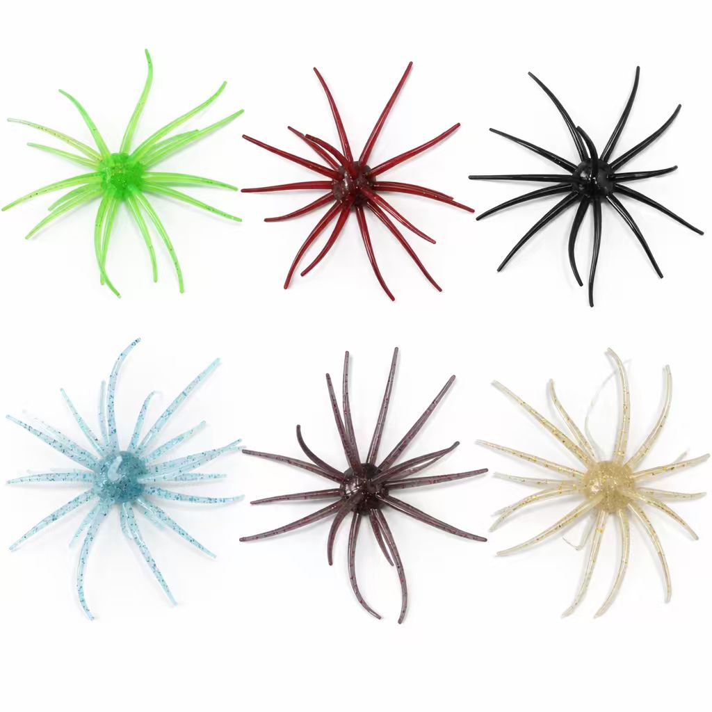 Coike Style Sea Urchin Soft Bait TPE Anti Tear Earth Lure Slow Fall Action Neko Rig Bass Fishing Lures Accessories