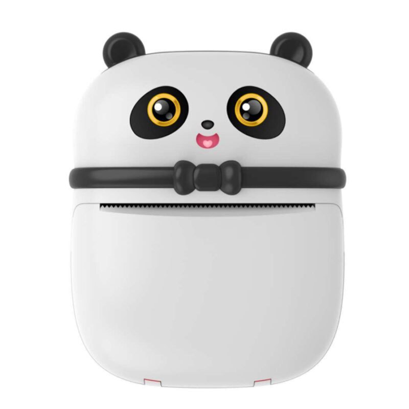 Portable MINI Printer Thermal Print Photo Pocket Thermal Label Printer 58mm Printing Wireless Bluetooth Android IOS Printers: black