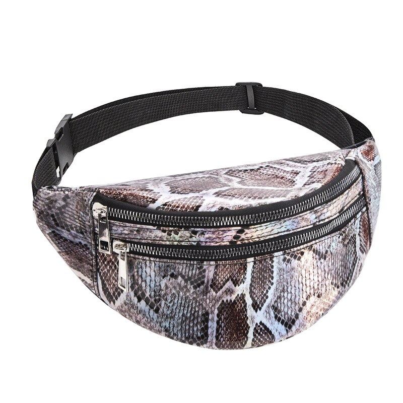 Daunavia Taille Tas Vrouwen Mode Serpentine Riem Borst Zak Dames Reizen Fanny Pack Vrouwelijke Riem Portemonnee Voor vrouwen: Gray