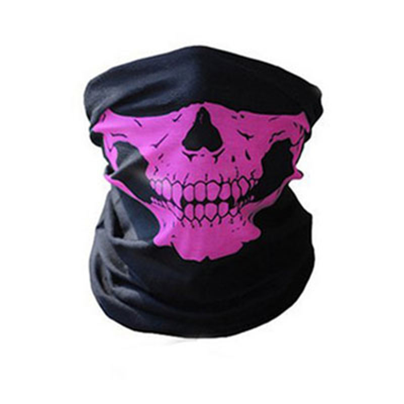 Skelet Skull Bandana Ski Skull Halloween Hals Half Gezichtsmasker Fietsen Ghost Sjaal Nek Bandana Ski Sport Wandelen Sjaals