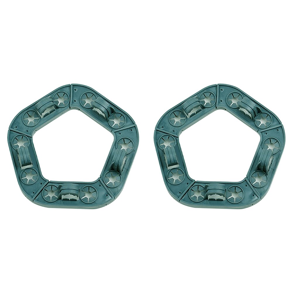 2 Stuks Bamboe Riet Houder Bamboe Wigwam Houder Plant Ondersteuning Riet Connector Grips Pentagon Voor Tuin Klimmen Planten Runner Peas: Pentagon