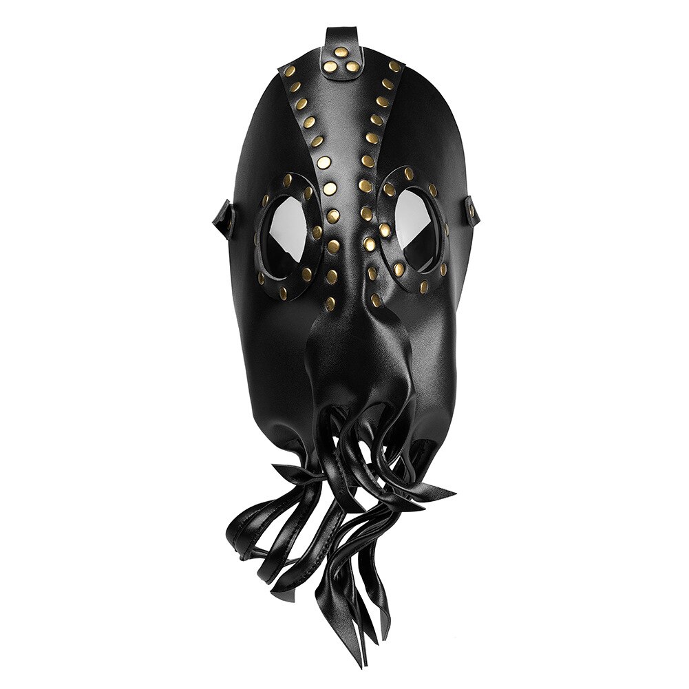 Halloween Steampunk poulpe diable masque Cosplay visage PU cuir masque mascarade balle carnaval fantaisie masques