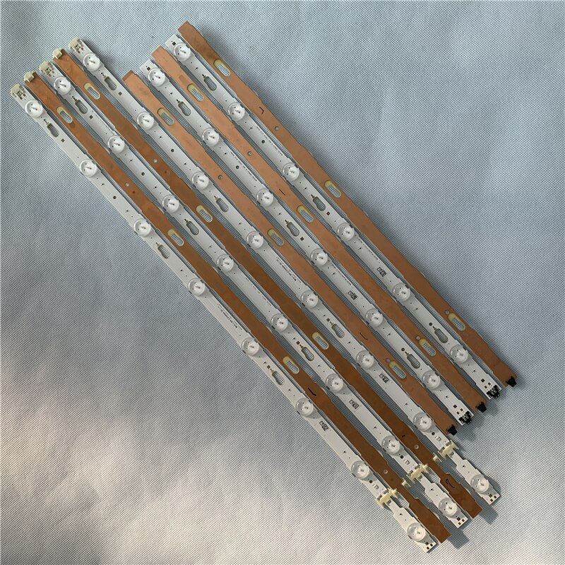 LED Backlight strip 6+8 lamps For Samsung 55 inch TV E306084/E251781 MU6100-55INCH-R/L-8/6EA-170724/170724-4*1.5 Anode tv parts