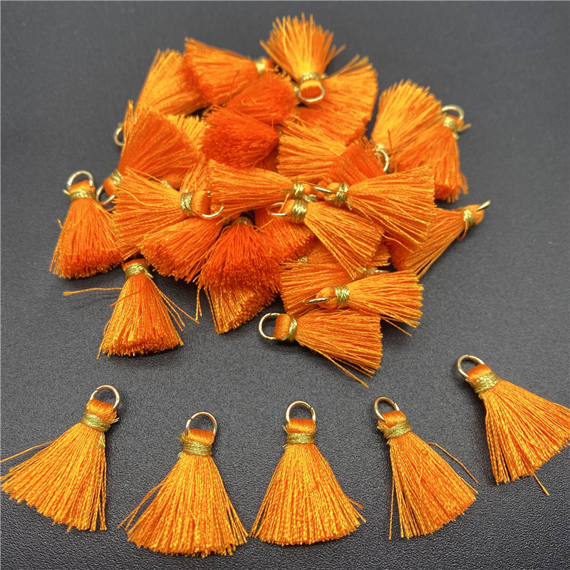 10Pcs Polyester Trim Fringe Tassel Naaien Gordijnen Accessoires Diy Sleutelhanger Mobiele Telefoon Riemen Hanger Kwasten Voor Sieraden Maken: Roze